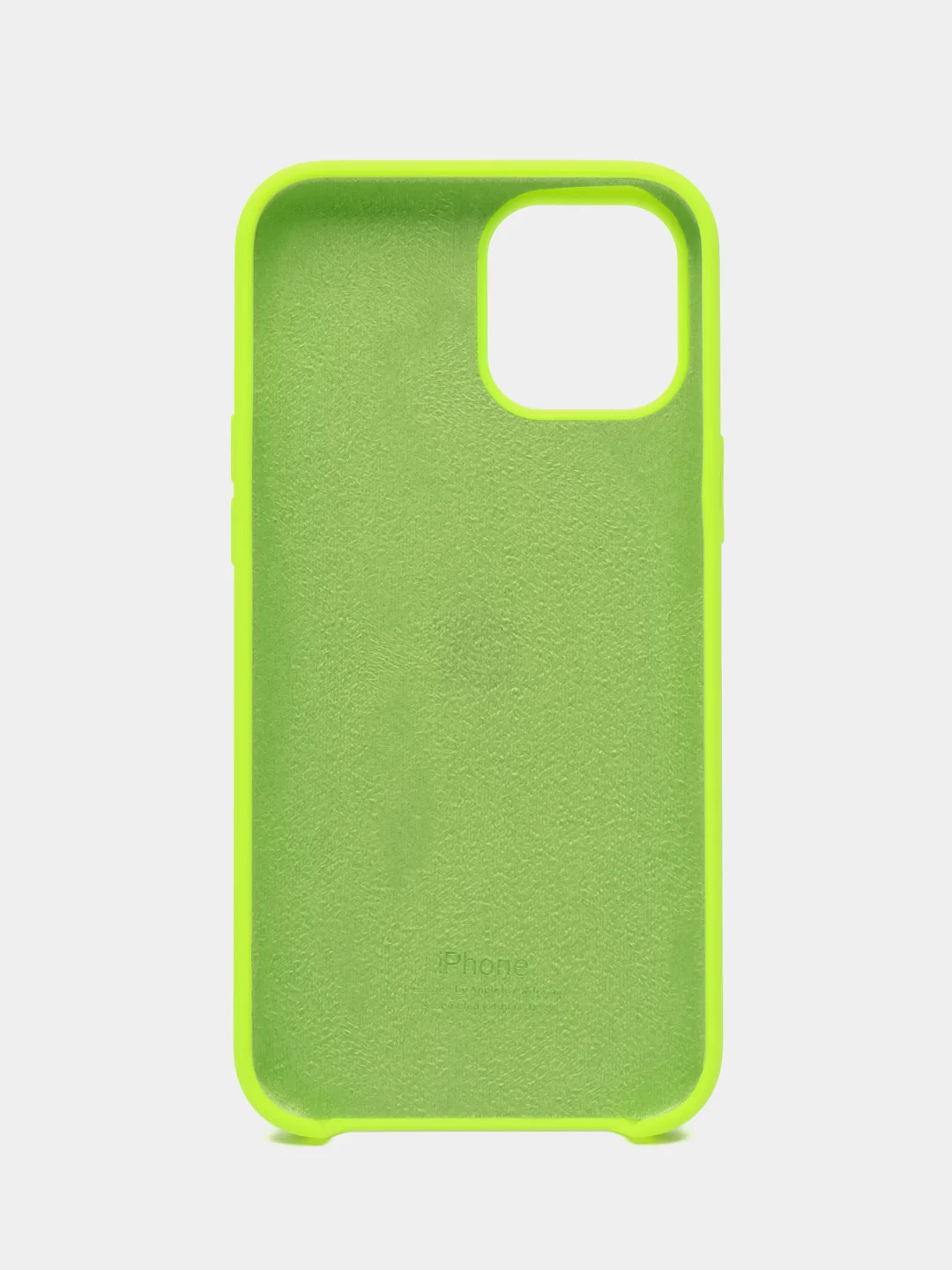 Салатовый чехол iPhone 12 / 12 PRO / 12 PRO MAX открытый низ