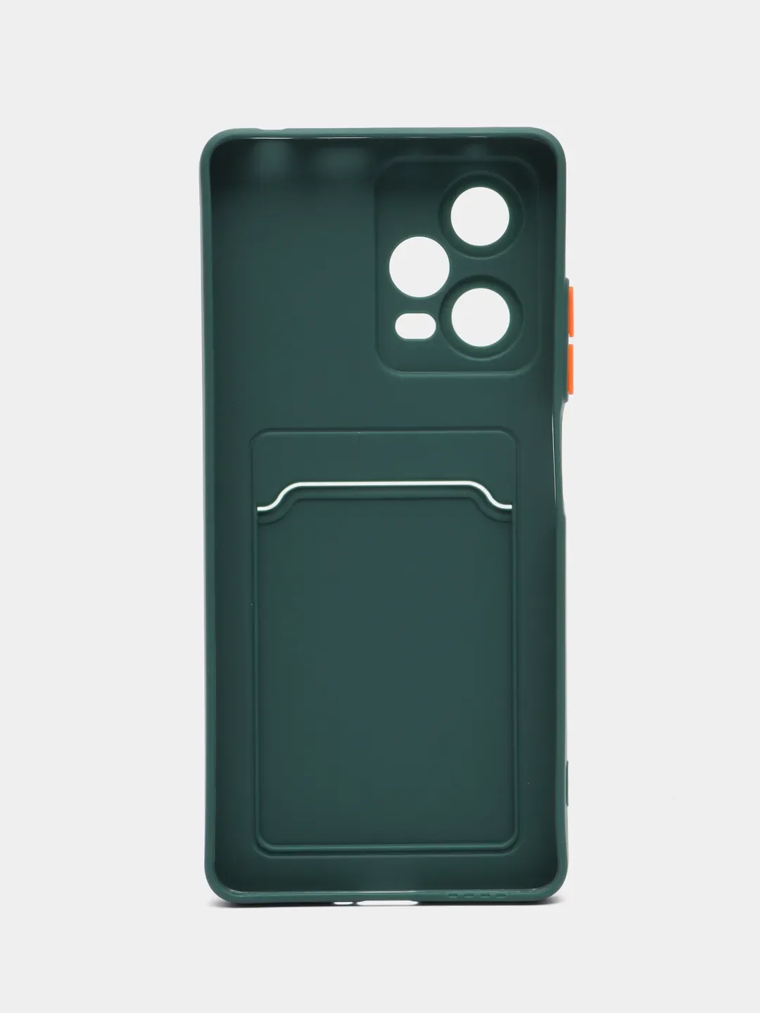 Тёмно-зелёный чехол для Xiaomi Redmi Note 12 Pro Plus 5G (Редми Нот 12 Про плюс) с карманом для карт