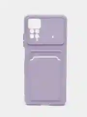 Лавандовый чехол для Xiaomi Redmi Note 12 Pro 4G (Редми Нот 12 Про) с карманом для карт,