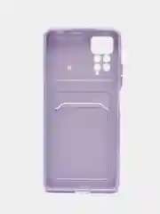 Лавандовый чехол для Xiaomi Redmi Note 12 Pro 4G (Редми Нот 12 Про) с карманом для карт,