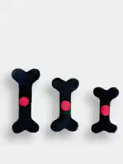 Игрушка для собак "Кость", натуральная замша, с наполнителем, плотная