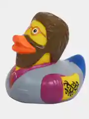 Игрушка для ванны сувенир Funny Ducks "Хипстер уточка", 1328