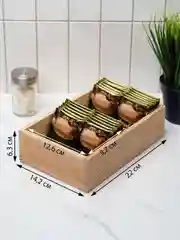 Коричневый подставка для чайных пакетиков/деревянный ящик/упаковка для подарка/ящик для хранения