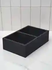Черный подставка для чайных пакетиков/деревянный ящик/упаковка для подарка/ящик для хранения