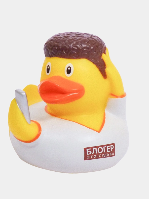 Игрушка для ванны сувенир Funny Ducks "Блогер уточка", 1330
