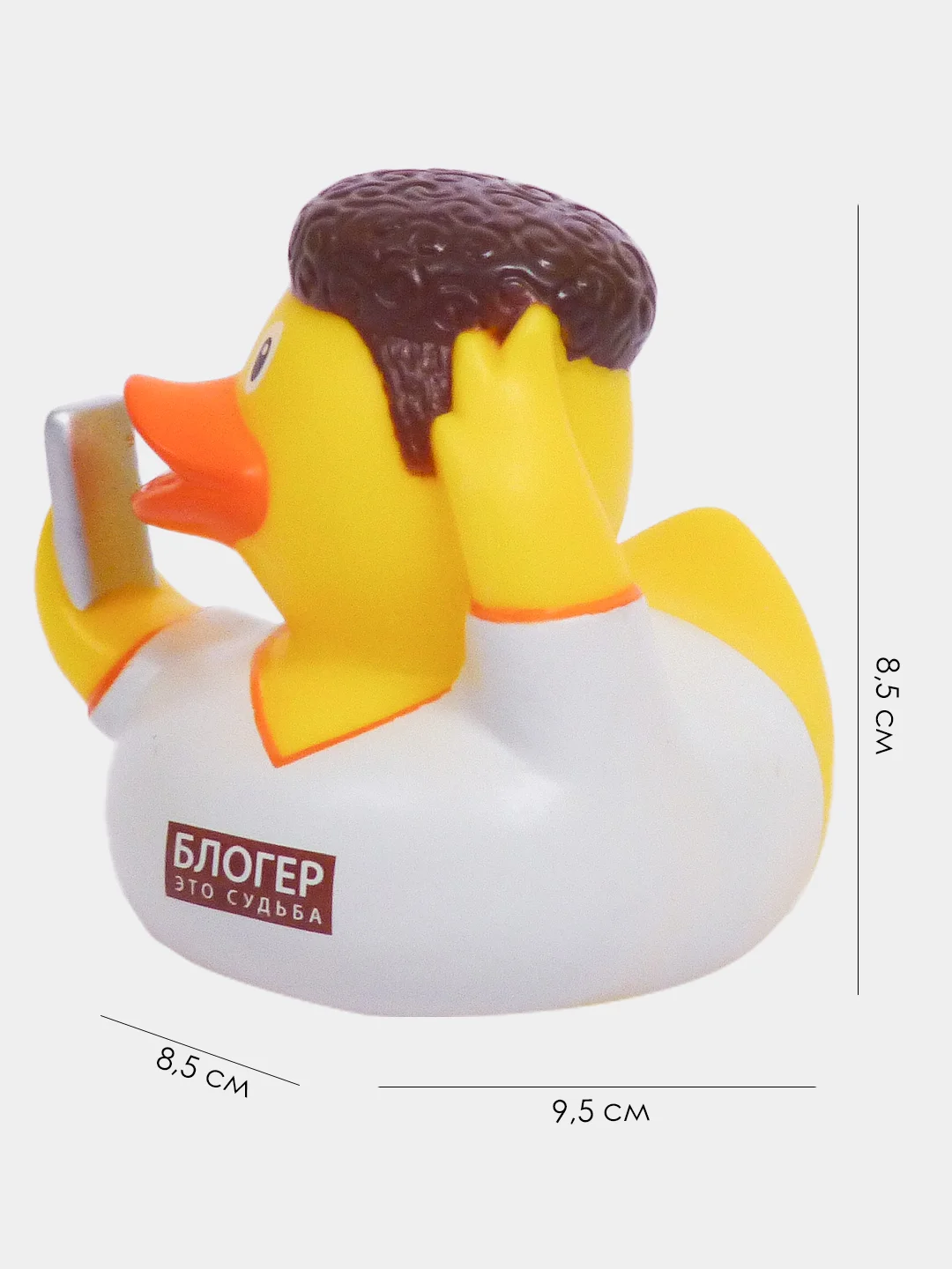 Игрушка для ванны сувенир Funny Ducks "Блогер уточка", 1330