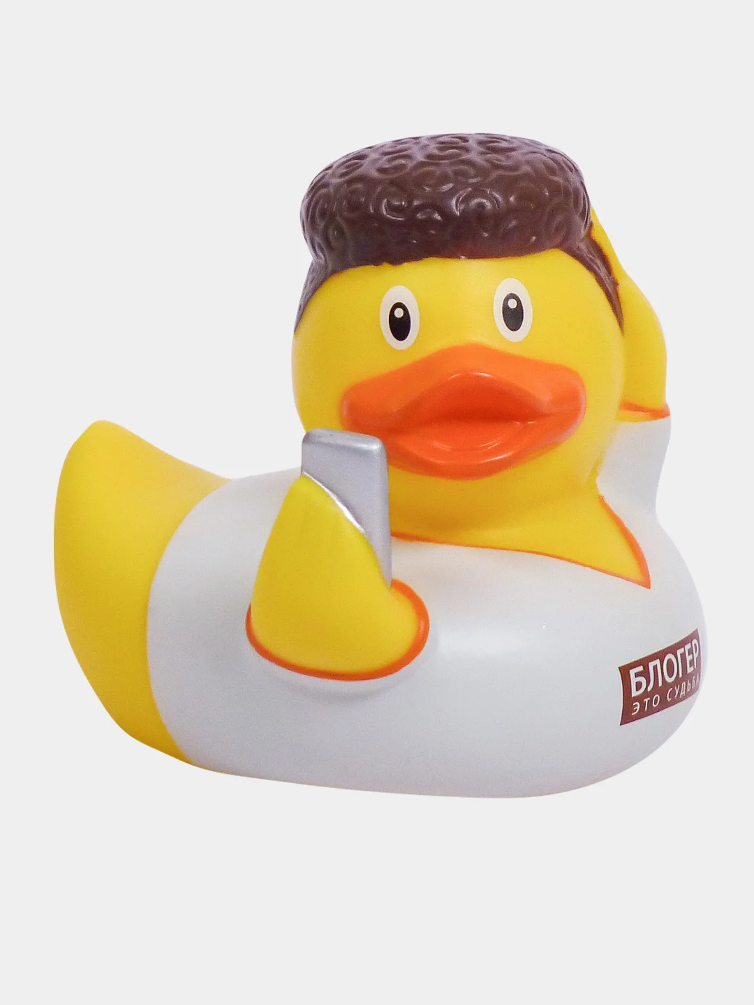 Игрушка для ванны сувенир Funny Ducks "Блогер уточка", 1330