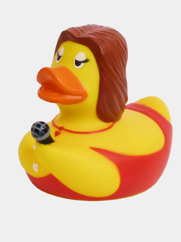 Игрушка для ванны сувенир Funny Ducks "Певица уточка", 1331