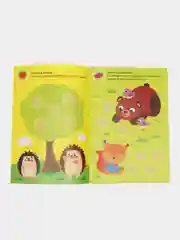 Аметистовый книжки наклейки кружочки, Познаём мир вокруг 70-80 наклеек