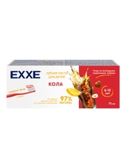 Детская зубная паста с кальцием EXXE "Кола", с 6 лет, 75 мл
