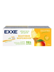 Детская зубная паста с кальцием EXXE "Манговое мороженое", с 6 лет, 75 мл