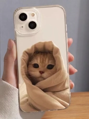 Чехол для iPhone 11 12 13 14 15 Pro Max 7 8 XR X XS Plus с принтом прозрачный