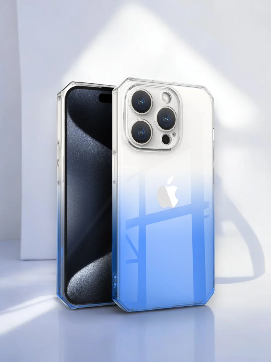 Синий чехол прозрачный iPhone XR 11 12 13 14 15 Pro Max mini 7 8 Plus X/XS айфон про макс