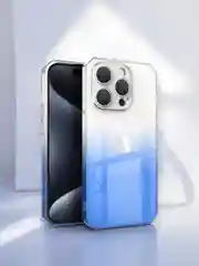 Синий чехол прозрачный iPhone XR 11 12 13 14 15 Pro Max mini 7 8 Plus X/XS айфон про макс