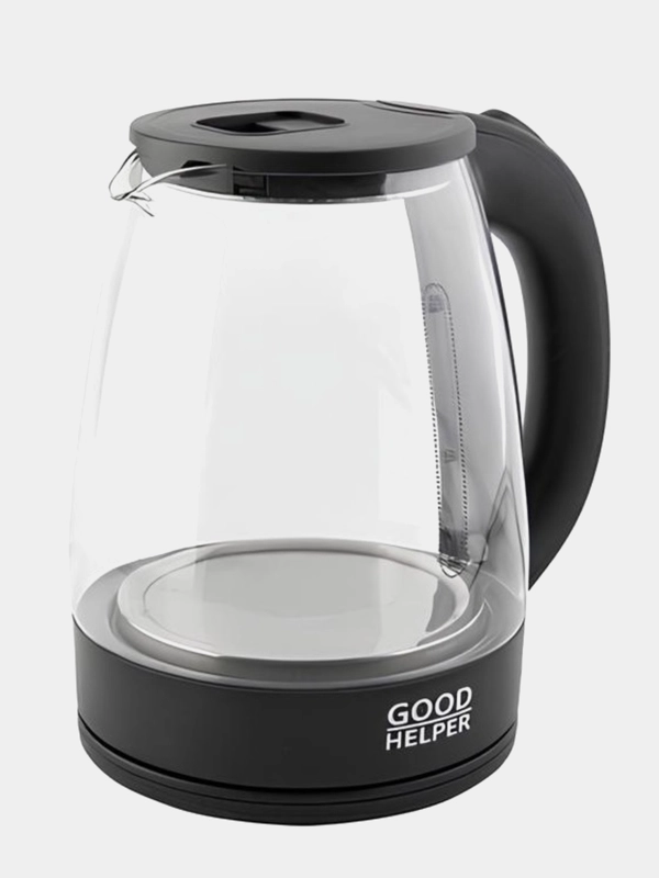 Чайник электрический стеклянный с подсветкой GOODHELPER KG-18B01, 1,8л