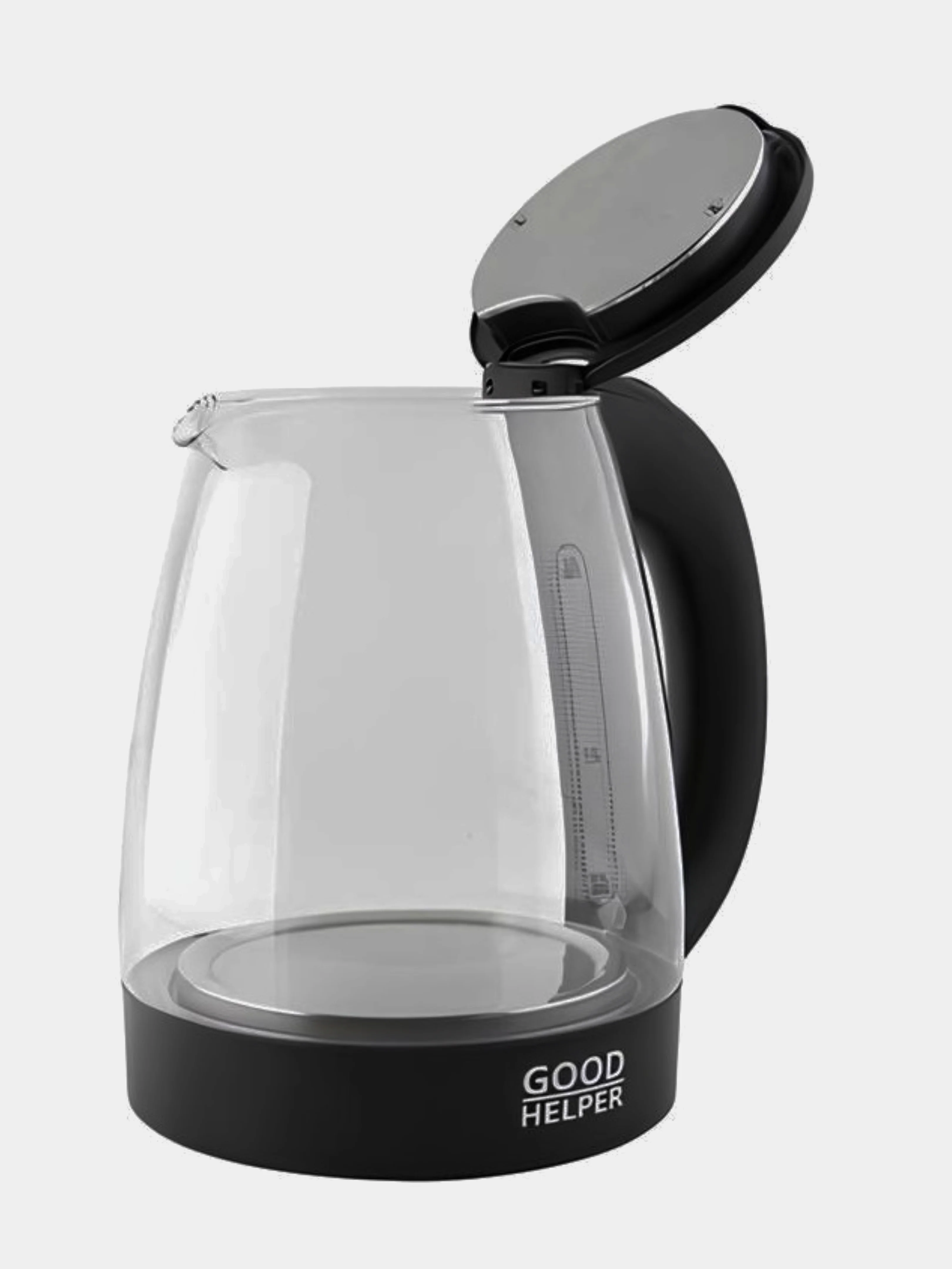 Чайник электрический стеклянный с подсветкой GOODHELPER KG-18B01, 1,8л
