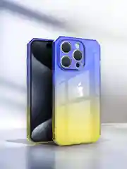 Желтый чехол прозрачный iPhone XR 11 12 13 14 15 Pro Max mini 7 8 Plus X/XS айфон про макс