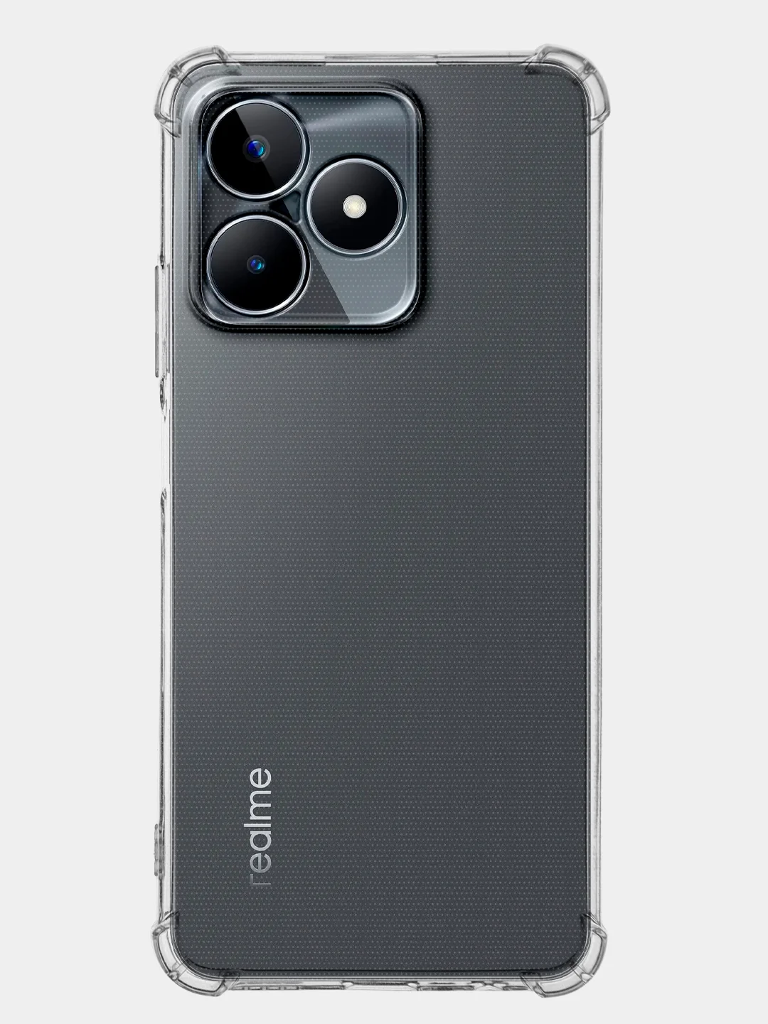 Прозрачный чехол для Realme C51 C53 C51s Note 50 Narzo N53 противоударный силиконовый BROSCORP, углы