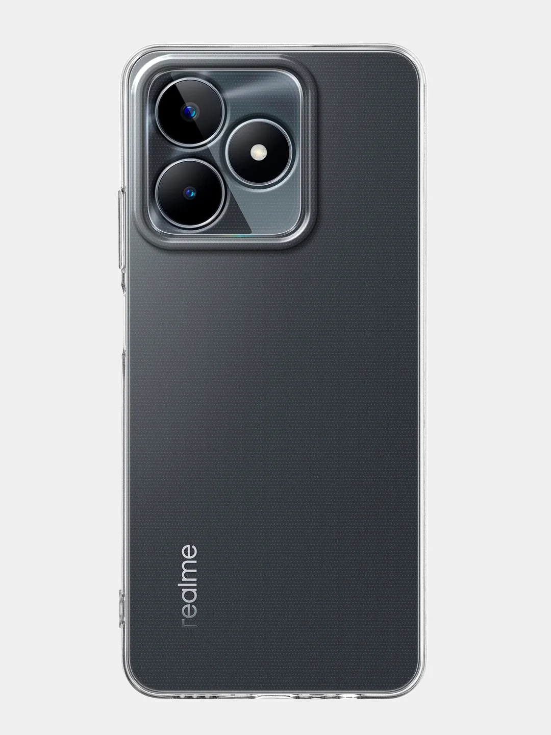 Прозрачный чехол для Realme C51, C53, C51s, Note 50, Narzo N53 силиконовый BROSCORP с защитой камер