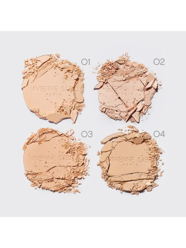 Пудра Vivienne Sabo Teinte Absolute matte, тон 02, светло-бежевый, 6 г