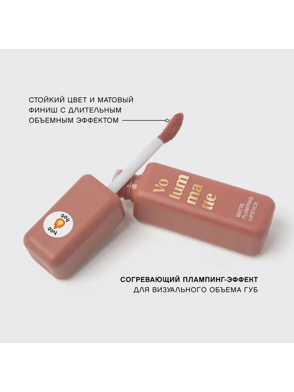 Жидкая матовая помада Vivienne Sabo Volummatte,  с плампинг-эффектом, тон 04, 5 мл