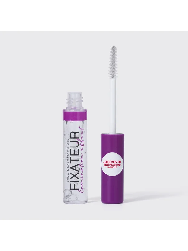 Гель для бровей Vivienne Sabo Fixateur Lamination effect, с эффектом ламинирования, тон 01
