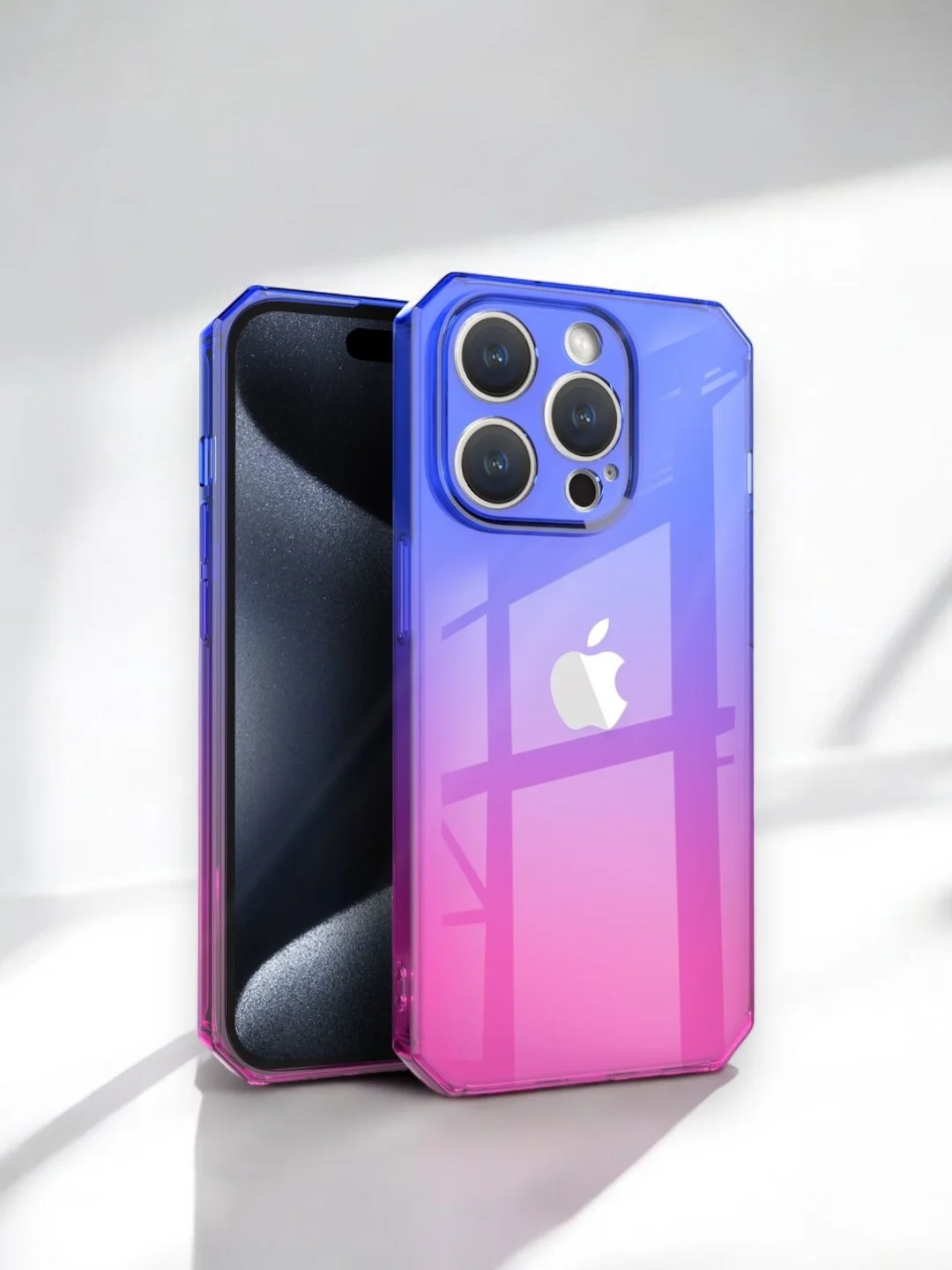 Пурпурный чехол прозрачный iPhone XR 11 12 13 14 15 Pro Max mini 7 8 Plus X/XS айфон про макс