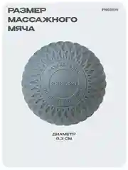 Мячик массажный, МФР, PROIRON, 6.3 см, серый