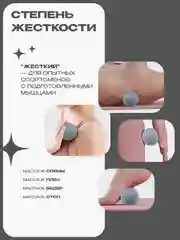 Мячик массажный, МФР, PROIRON, 6.3 см, серый