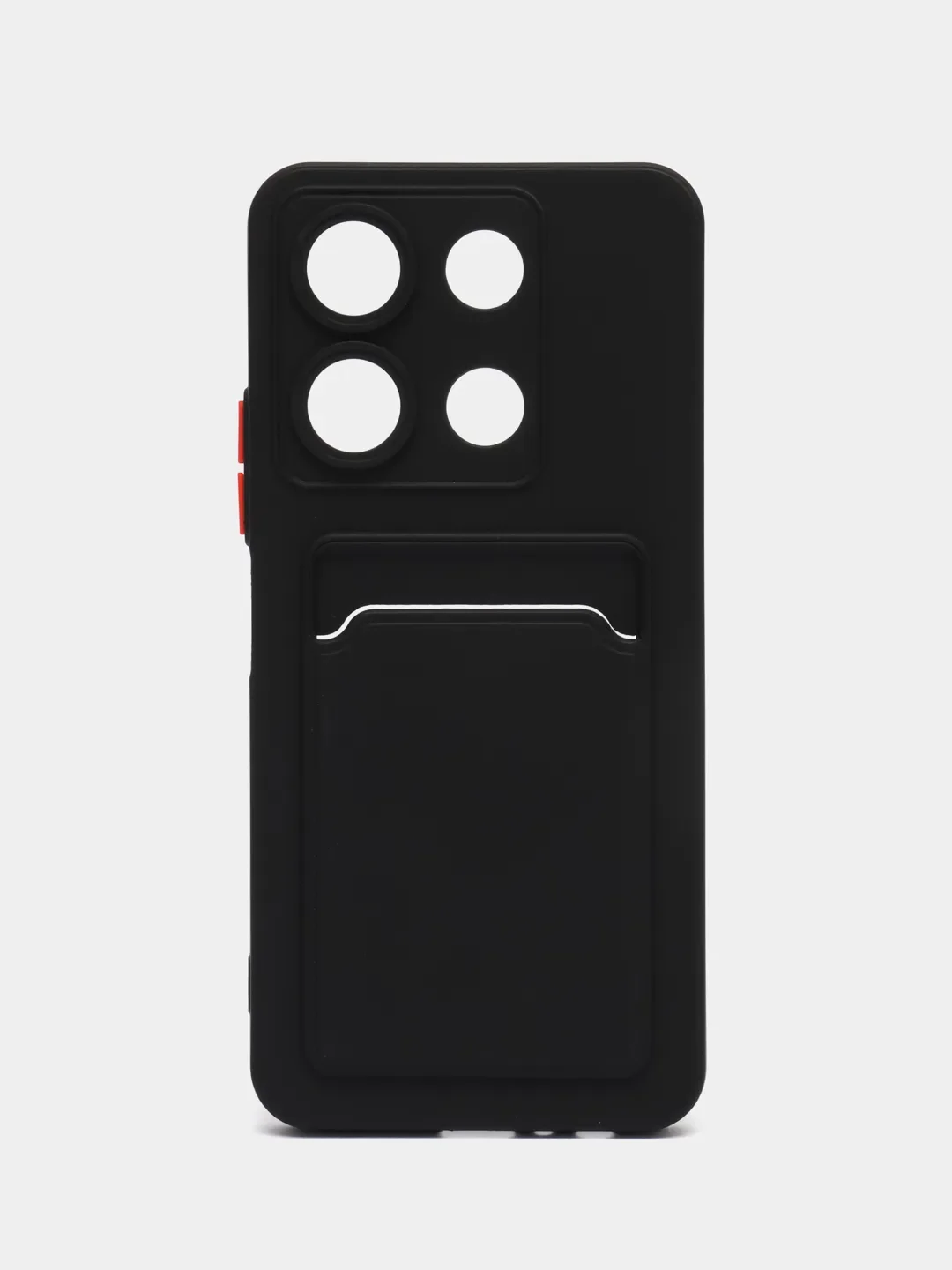 Тёмно-зелёный чехол для Xiaomi Redmi Note 13 4G (Сяоми Редми Ноут 13 4G) с карманом для карт