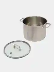 Кастрюля с крышкой DeNASTIA 11,5л, нержавеющая сталь, силикон на крышке