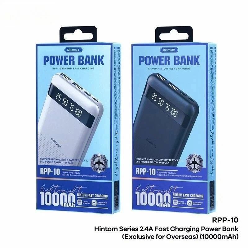 Внешний аккумулятор повербанк Remax 10000 MAH 22W+22.5W Power Bank LED Display