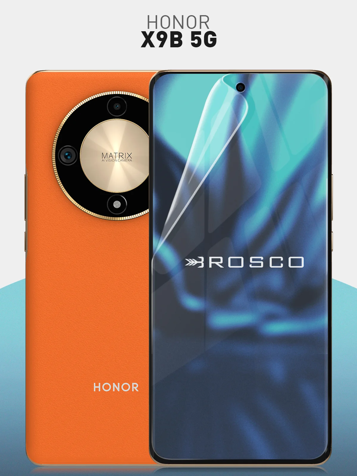 Прозрачный 1-2 шт защитная плёнка для Honor X9b 5G, Magic 6 Lite 5G, X50 гидрогелевая ROSCO тонкая
