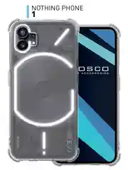 Прозрачный чехол для Nothing Phone (1), (2a), (2a) Plus противоударный силиконовый ROSCO с углами
