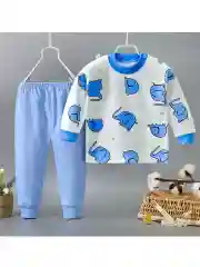 Голубой пижама детская для мальчика для девочки