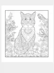 Котятки - мягкие лапки. Рисунки для медитаций. Раскраска - антистресс