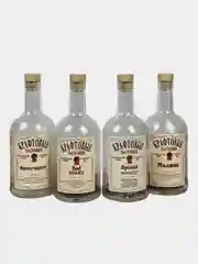 Подарочный набор на день рождения с рюмками, подарок мужчине, 4 бутылки, 4 рюмки