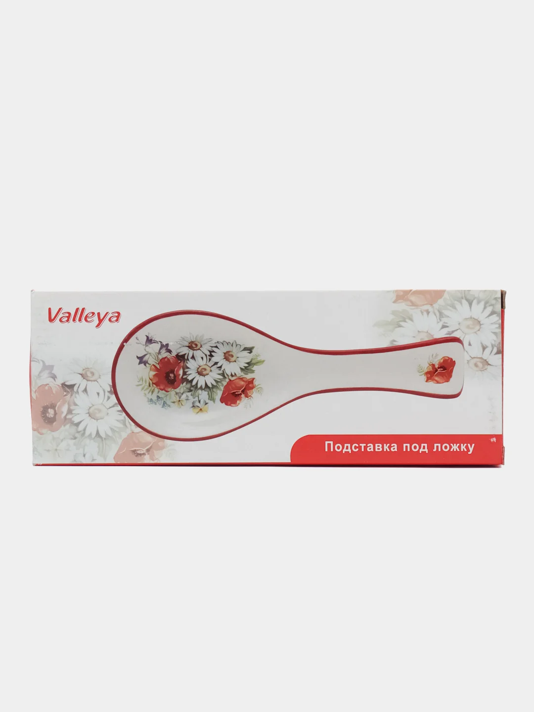Коралловый подставка под ложку керамическая, ложка подстановочная