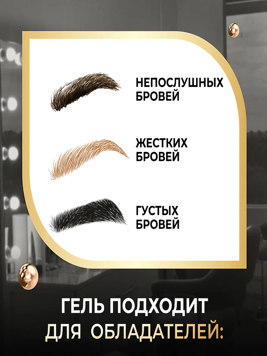Водостойкий гель-фиксатор для укладки бровей