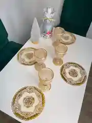Желтый салфетки на стол, салфетки для сервировки стола на праздник, d - 20 см, золото, комплект - 2 шт