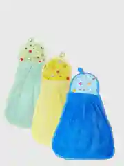 Разноцветный салфетка-тряпка из микрофибры,полотенце-матрешка кухонное с петелькой