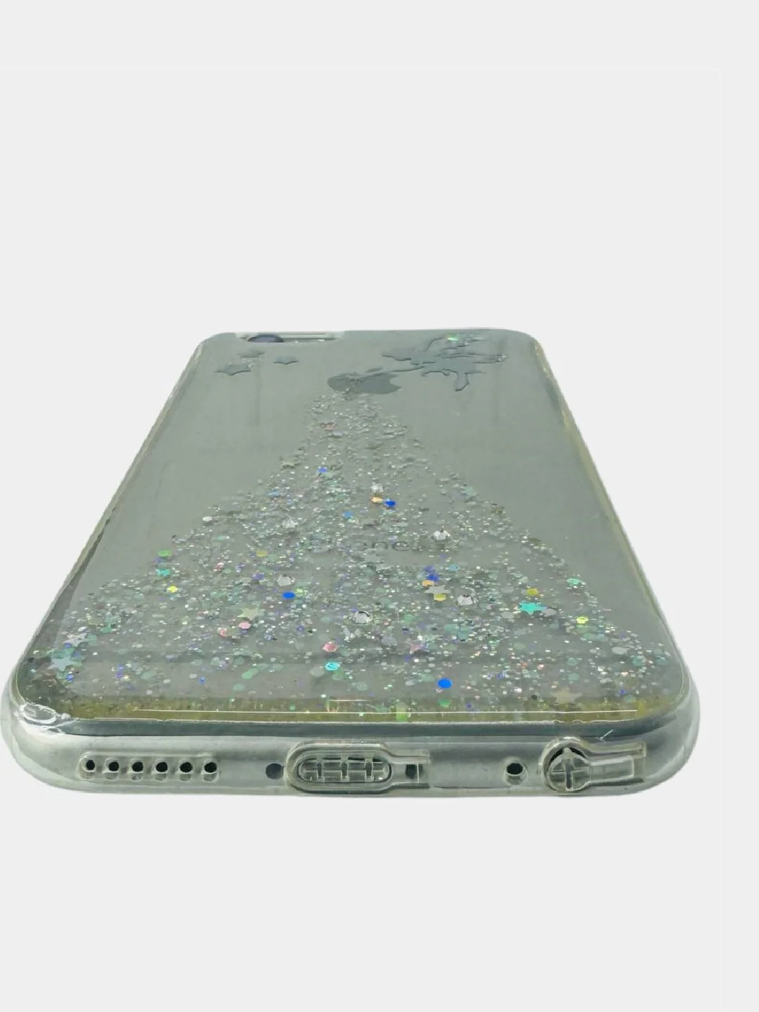 Серебряный чехол с принтом " Фея"  для iPhone 6 / 6S