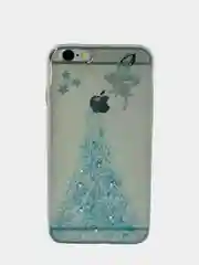 Голубой чехол с принтом " Фея"  для iPhone 6 / 6S
