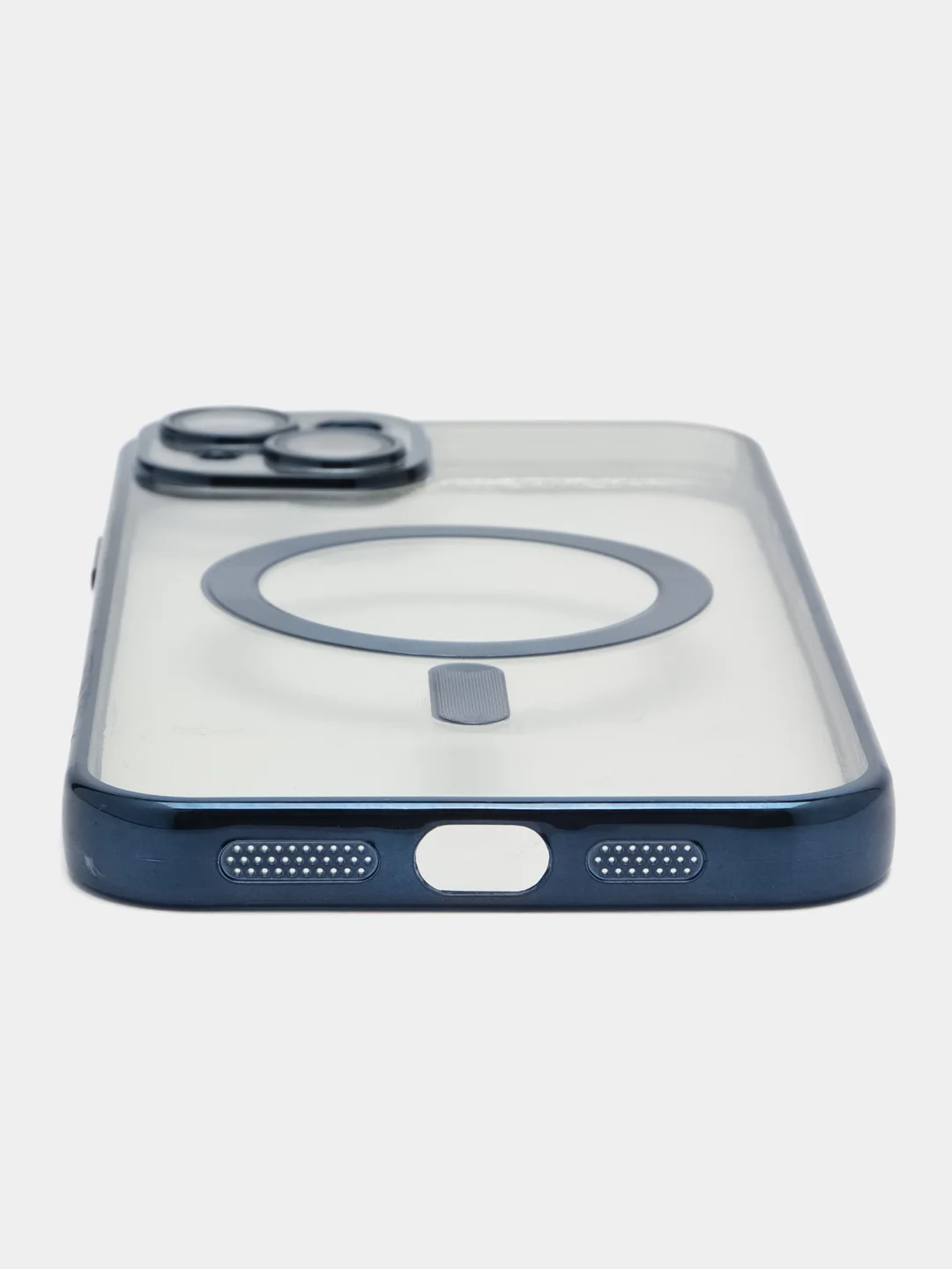 Серый чехол MagSafe (Магсейф) силиконовый для iPhone 11, 12, 13, 14, 15, X/XS, XR, Pro, Pro Max, Plus