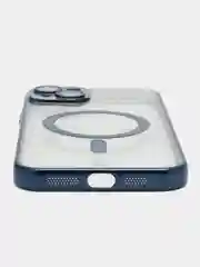 Серый чехол MagSafe (Магсейф) силиконовый для iPhone 11, 12, 13, 14, 15, X/XS, XR, Pro, Pro Max, Plus
