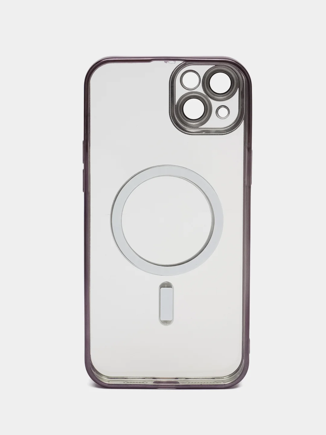 Серый чехол MagSafe (Магсейф) силиконовый для iPhone 11, 12, 13, 14, 15, X/XS, XR, Pro, Pro Max, Plus