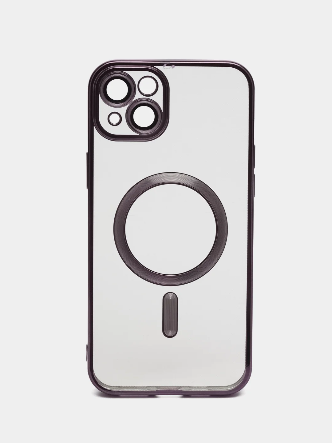 Серый чехол MagSafe (Магсейф) силиконовый для iPhone 11, 12, 13, 14, 15, X/XS, XR, Pro, Pro Max, Plus