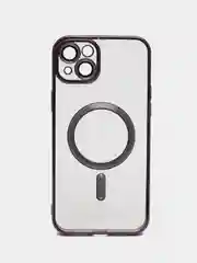 Серый чехол MagSafe (Магсейф) силиконовый для iPhone 11, 12, 13, 14, 15, X/XS, XR, Pro, Pro Max, Plus