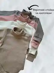 Боди водолазка с длинным рукавом