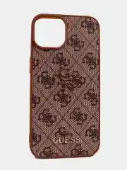 Чехол Guess PU leather iPhone 13/14 из экокожи коричневый